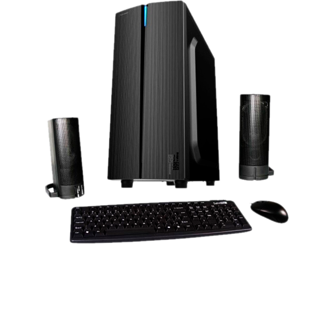 Kit Gabinete Satellite K704 Fuente 200W / Altavoz / Ratón / Teclado Español - Negro