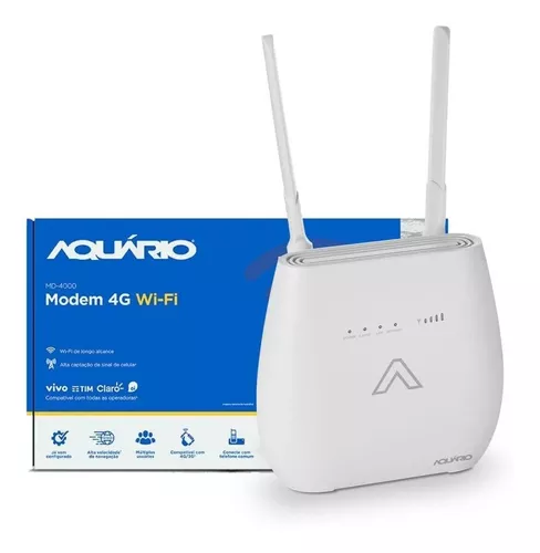 MODEM CELULAR 4G/WIFI MD-4000 AQUARIO