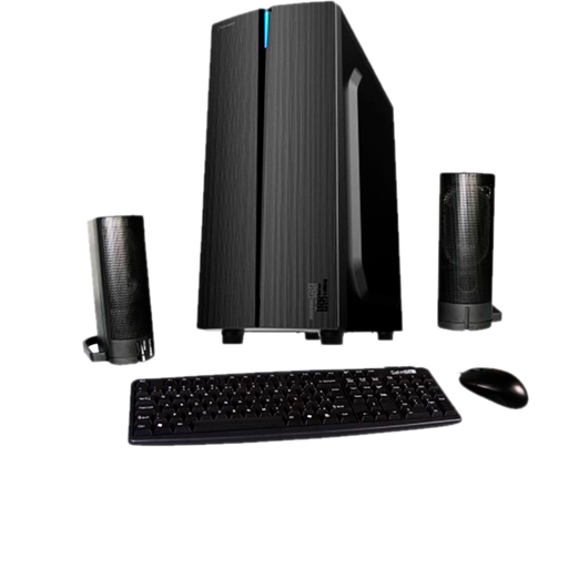 Kit Gabinete Satellite K704 Fuente 200W / Altavoz / Ratón / Teclado Español - Negro