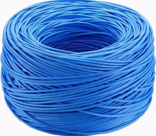 Cable de Red Utp CAT5E 305M - Azul 24AWG Ccah 100% cobre