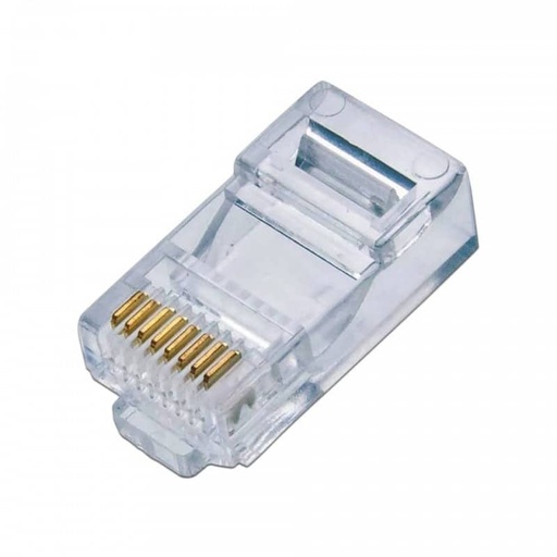 Conector ficha de red RJ45 CAT5 plastico